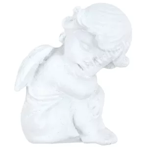 Polyresin angyal, ülő, 3,5x4 cm