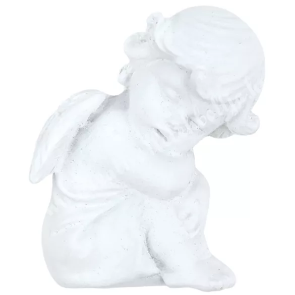 Polyresin angyal, ülő, 3,5x4 cm