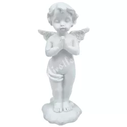 Polyresin angyal, imádkozó, 5x11 cm