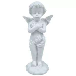 Polyresin angyal, álló, 5x11 cm