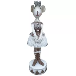 Polyresin egérlány, 4,5x14,5 cm