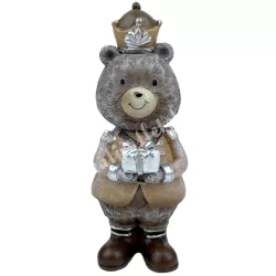 Polyresin medve, ajándékkal, 4x10 cm