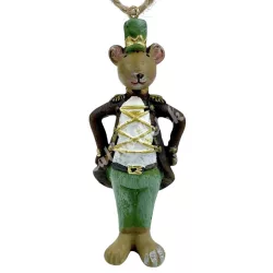 Akasztós polyresin egér, 4x9 cm