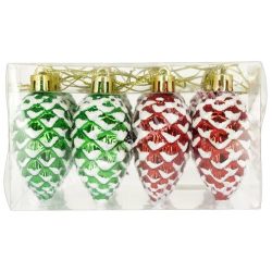 Akasztós műanyag toboz, piros-zöld, 3x7 cm, 12 db/doboz