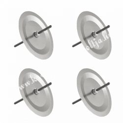 Gyertyatüske "S", ezüst