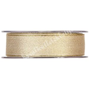 Karácsonyi szalag, arany, csillámos, 2,5 cm (202)