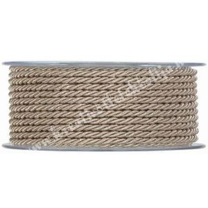 Sodrott zsinór, bézs, 2,5 mm
