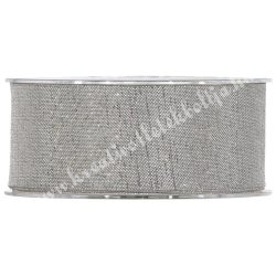 Karácsonyi szalag, ezüst, 4 cm (113)