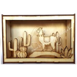 3D dekor doboz lámás 