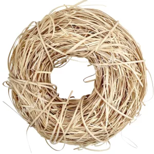 Rattan koszorú, natúr, 15 cm