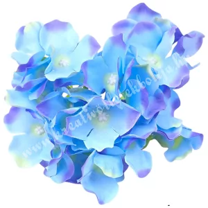 Hortenzia fej, kék-lila, 13 cm
