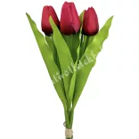 Tulipán köteg, piros, 40 cm