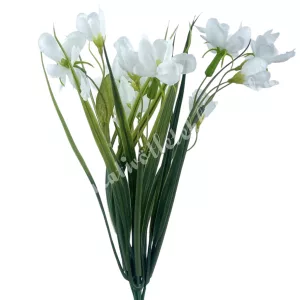 Hóvirág csokor, fehér, 34 cm