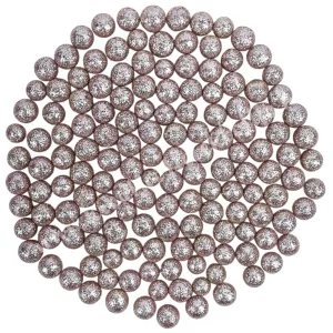 Hungarocell golyók, csillámos, rosegold, 1,5 cm, 20 gr/csomag
