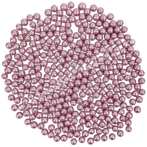 Hungarocell golyók, csillámos, rózsaszín, 1 cm, 15 gr/csomag