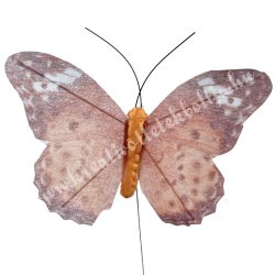 Betűzős pillangó, narancs, 9,5x7 cm