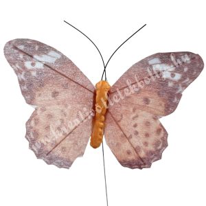 Betűzős pillangó, narancs, 9,5x7 cm