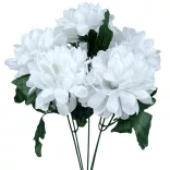 Krizantém csokor, fehér, 39 cm