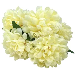 Krizantém csokor, vanília, 39 cm