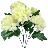 Krizantém csokor, vanília, 39 cm