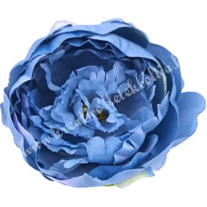 Peonia fej, kék, 10 cm