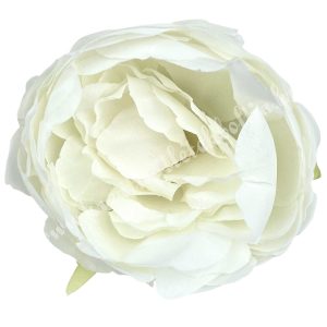Peonia fej, fehér, 9 cm