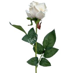 Selyem rózsaszál, barack, 53 cm