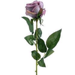 Selyem rózsaszál, vintage lila, 53 cm