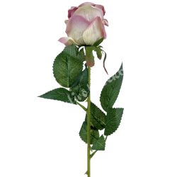 Selyem rózsaszál, vintage rózsaszín, 53 cm