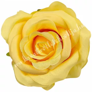 Rózsa virágfej, sárga, 8 cm