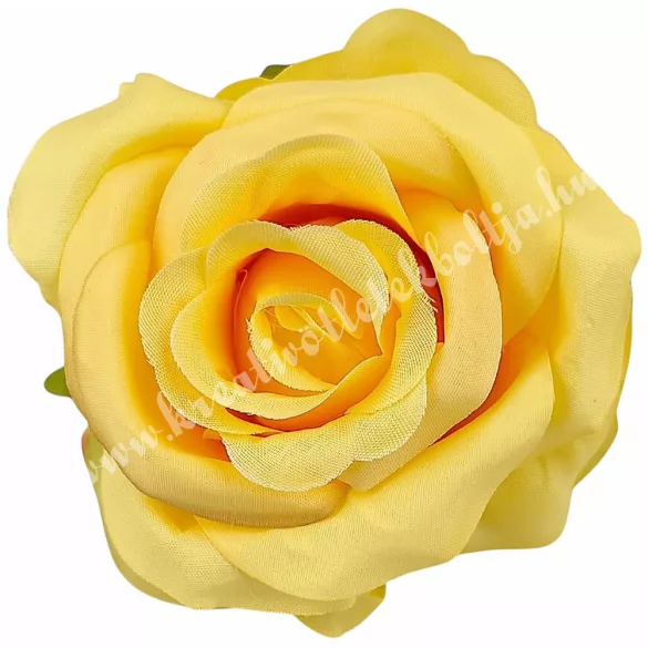 Rózsa virágfej, sárga, 8 cm