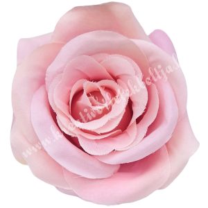 Rózsa virágfej, rózsaszín, 8 cm