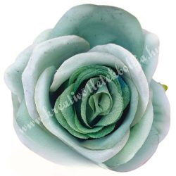 Rózsa virágfej, vintage zöld, 8 cm