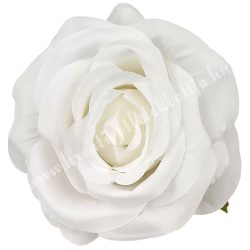 Rózsa virágfej, fehér, 8 cm