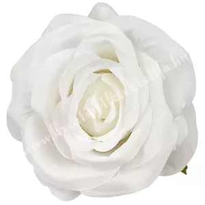 Rózsa virágfej, fehér, 8 cm