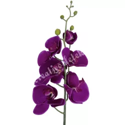 Szatén orchidea ág, magenta, 90 cm