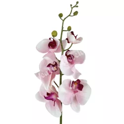 Szatén orchidea ág, rózsaszín, 90 cm