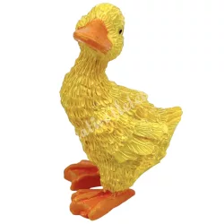 Polyresin kacsa, sárga, 3,5x5 cm