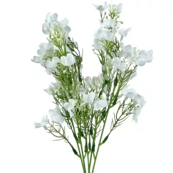 Apró virágos csokor, fehér, 34 cm
