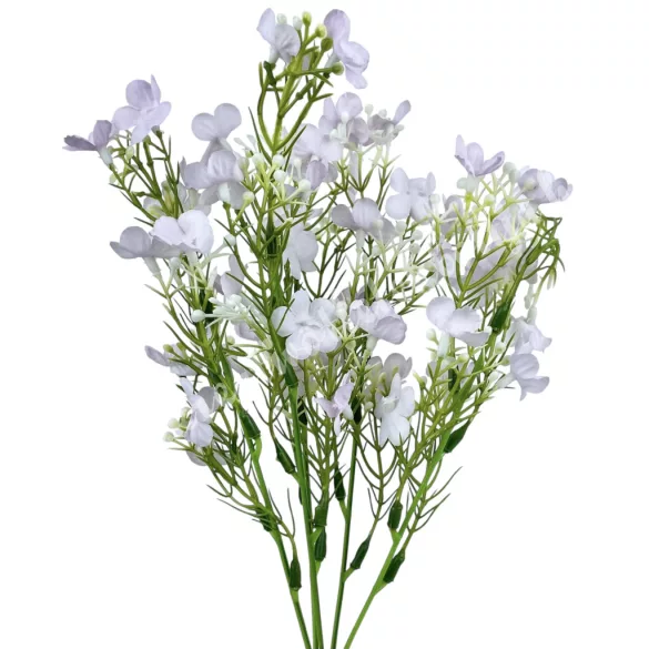Apró virágos csokor, halványlila, 34 cm