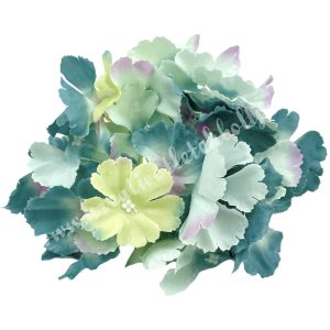 Hortenzia fej, cirmos kék, 16 cm
