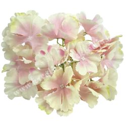 Hortenzia fej, krém-rózsaszín, 16 cm