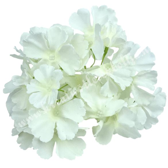 Hortenzia fej, törtfehér, 16 cm