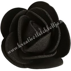 Polifoam rózsa, fekete, 3 cm