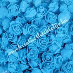 Habrózsa/ polifoam rózsa, világoskék, 3 cm, 50 db/csomag