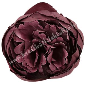 Peonia fej, sötétlila, 9 cm