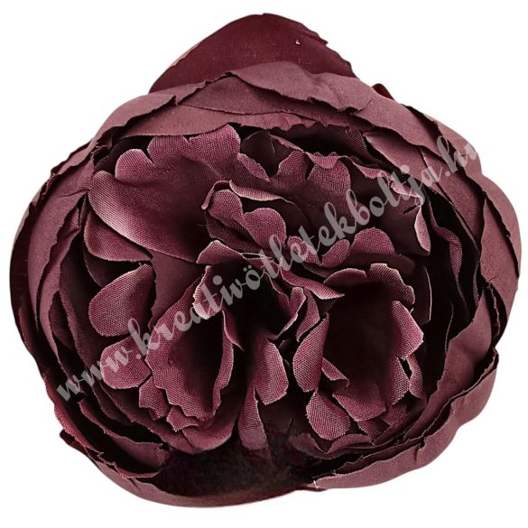 Peonia fej, sötétlila, 9 cm