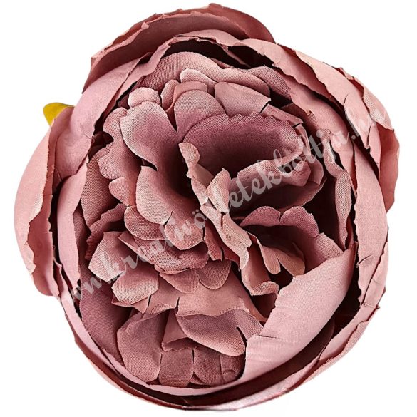 Peonia fej, vintage lila, 9 cm