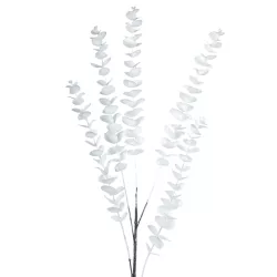 Eukaliptusz ág, fehér, 100 cm