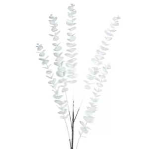 Eukaliptusz ág, fehér, 100 cm